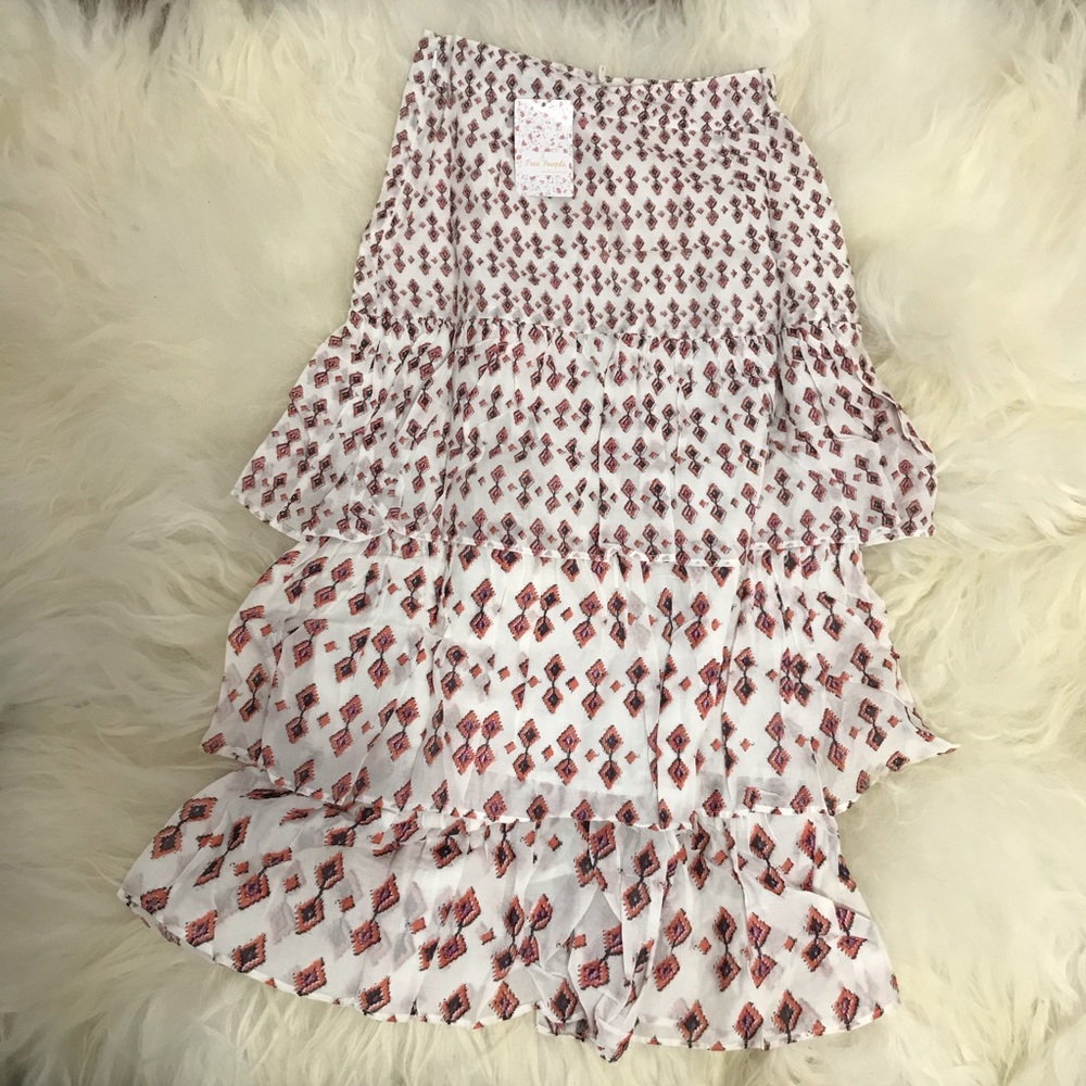 Free People Cha Cha Tiered Ruffle Skirt - Picture 4 of 7